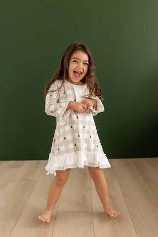 ****PREORDER***Gown With Bloomers - Holiday Gingham - Sugar Bee Clothing