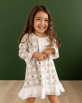 ****PREORDER***Gown With Bloomers - Holiday Gingham - Sugar Bee Clothing