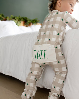 ****PREORDER***Zippy Buttflap Pajamas - Holiday Gingham - Sugar Bee Clothing