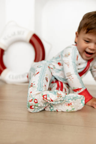 ****PREORDER***Zippy Buttflap Pajamas - Christmas at The Beach - Sugar Bee Clothing