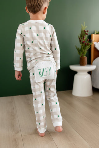 ****PREORDER***Buttflap Pajamas - Holiday Gingham - Sugar Bee Clothing