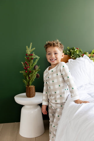 ****PREORDER***Buttflap Pajamas - Holiday Gingham - Sugar Bee Clothing