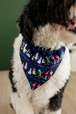 ****PREORDER***Pet Bandana - 12 Days of Christmas - Sugar Bee Clothing