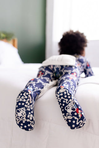 ****PREORDER***Girls Zippy Ruffle Buttflap Pajamas - 12 Days of Christmas - Sugar Bee Clothing