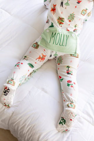 ****PREORDER***Ruffle Zippy Pajamas - Christmas Memories - Sugar Bee Clothing