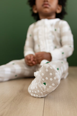 ****PREORDER***Ruffle Zippy Pajamas - Holiday Gingham - Sugar Bee Clothing