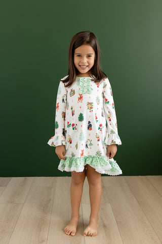 ****PREORDER***Gown With Bloomers - Christmas Memories - Sugar Bee Clothing