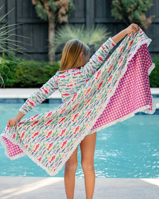 ***PREORDER***Swim Towel - Girls Rainbow Fish
