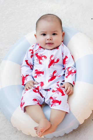 ***PREORDER***One - Piece Baby Swimsuit - Crawfish