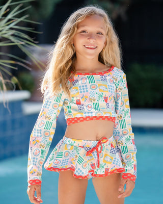 Skirt Bikini - Positano Picnic - Sugar Bee Clothing