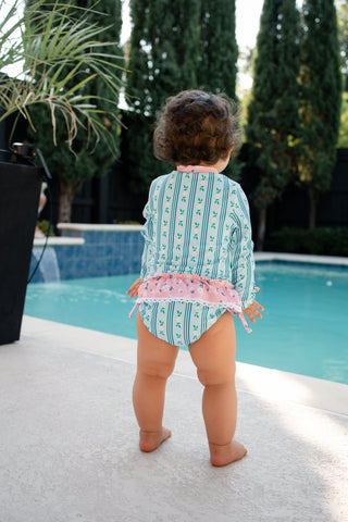 Rashguard Tankini - Daisy Daydreams - Sugar Bee Clothing