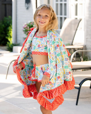 Swim Towel - Positano Picnic - Sugar Bee Clothing