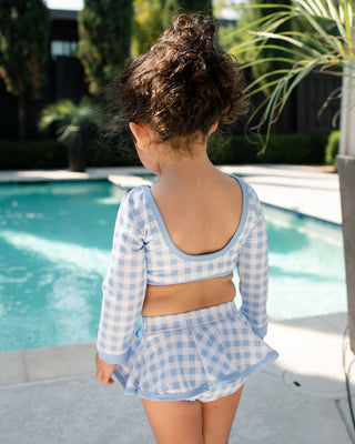 ***PREORDER***Skirt Bikini - Blue Gingham