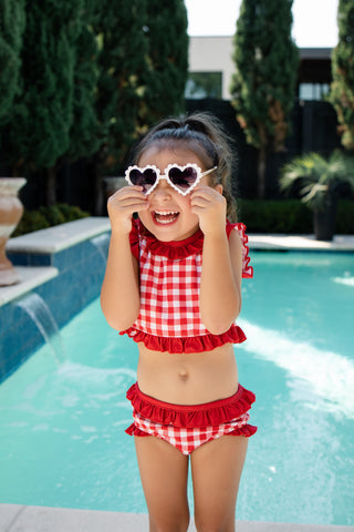 ***PREORDER***Ruffle Bikini - Red Gingham