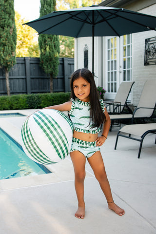 ***PREORDER***Ruffle Bikini - Alligator