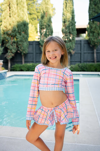 Skirt Bikini - Dreamscape Plaid - Sugar Bee Clothing