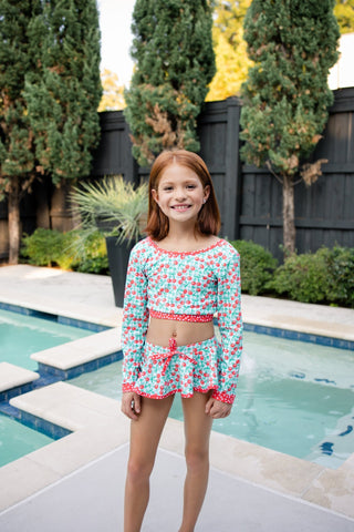 Skirt Bikini - Cherry Jubilee - Sugar Bee Clothing