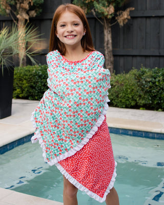 Swim Towel - Cherry Jubilee - Sugar Bee Clothing