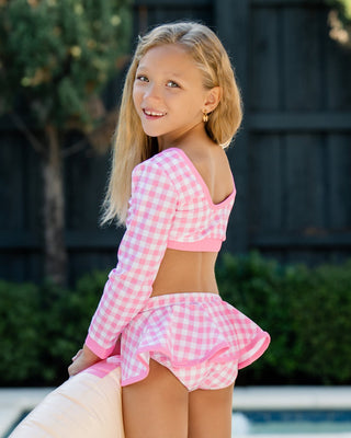***PREORDER***Skirt Bikini - Pink Gingham