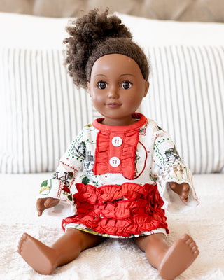 Doll Gown - Girls Christmas in New York