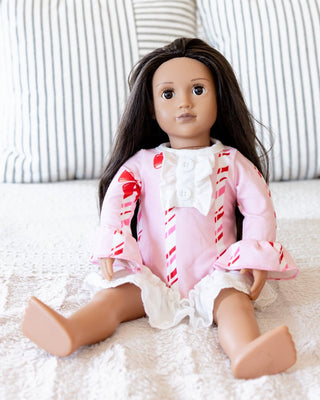 ****PREORDER***Doll Gown - Candy Cane Lane - Sugar Bee Clothing