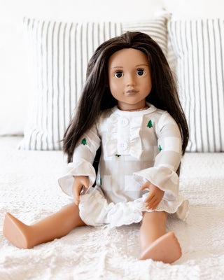 ****PREORDER***Doll Gown - Holiday Gingham - Sugar Bee Clothing