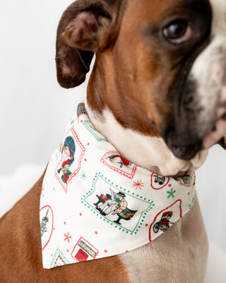 Boys Organic Cotton Christmas in New York - Pet Bandana Holiday Lounge