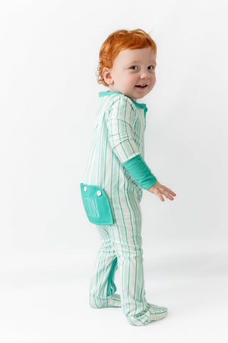 Zippy - Green Stripe - Sugar Bee Clothing