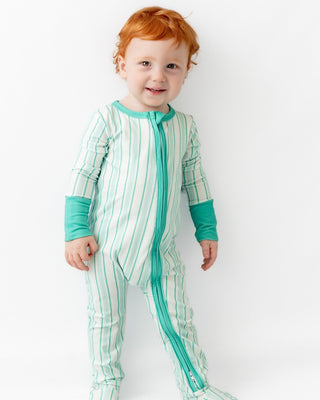 Zippy - Green Stripe - Sugar Bee Clothing