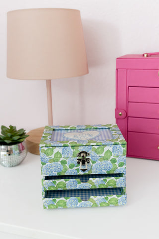 Blue Hydrangeas - Jewelry Box
