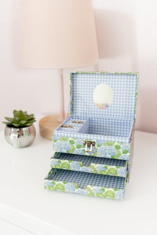 Blue Hydrangeas - Jewelry Box
