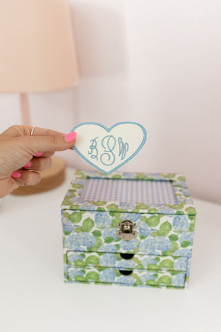 Blue Hydrangea - Musical Jewelry Box