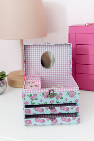 Watercolor Roses - Jewelry Box