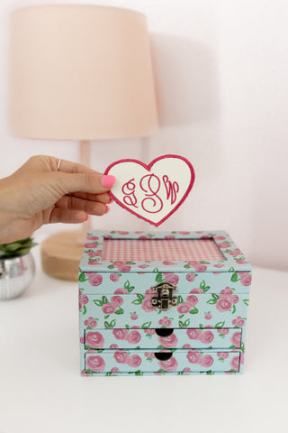 Watercolor Roses - Jewelry Box