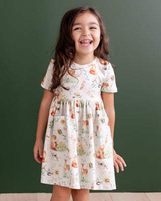 Woodland Toile Twirl Dress