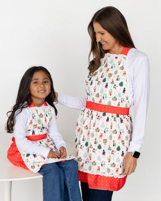 Christmas Memories - Kids Pinafore Apron - Sugar Bee Clothing