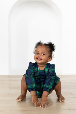 Skirted Long Sleeve Bubble - Traditions in Tartan - Sugar Bee Clothing