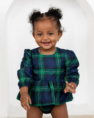 Skirted Long Sleeve Bubble - Traditions in Tartan - Sugar Bee Clothing