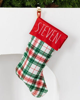 Christmas Stocking - Christmas Plaid - Sugar Bee Clothing
