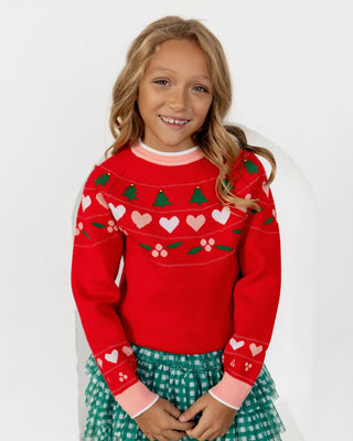Emerson Crew Sweater - Mistletoe & Merriment - Sugar Bee Clothing