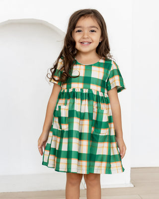 Dottie Flour Sack Dress - Fall Plaid