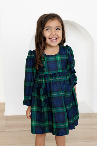 Dottie Flour Sack Dress - Traditions in Tartan - Sugar Bee Clothing
