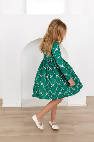 Claire Twirl Dress - Bow and Trellis - Sugar Bee Clothing