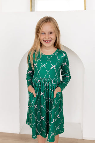 Claire Twirl Dress - Bow and Trellis - Sugar Bee Clothing