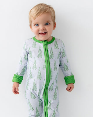 Zippy - Blue Christmas Tree Holiday Lounge - Sugar Bee Clothing