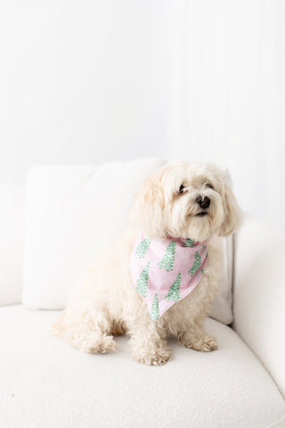 Pink Tree - Pet Bandana Holiday Lounge - Sugar Bee Clothing