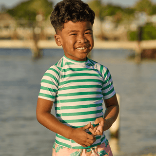 Short Sleeve Rashguard - Sea Turtle Green - Sugar Bee Clothing