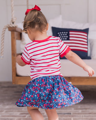 Loretta Ruffle Pocket Skort - Freedom Fields - Sugar Bee Clothing