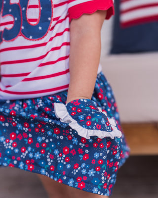 Loretta Ruffle Pocket Skort - Freedom Fields - Sugar Bee Clothing