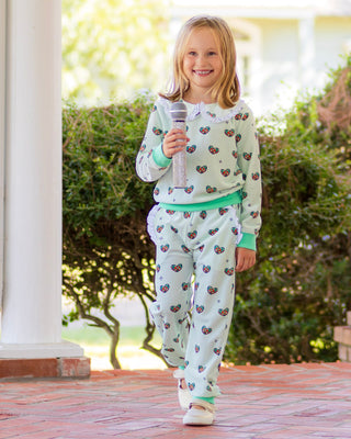 Paisley Velour Ruffle Pant Set - Showstopper - Sugar Bee Clothing